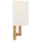 Access Lighting Mid Town, 1 Light LED Wall Sconce, Antique Brushed Brass Finish, Fabric 64061LEDDLP-ABB/WH - alternate 4